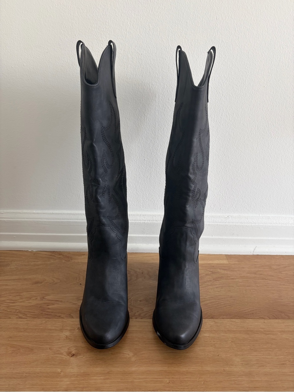 Classic Women's Black Tall Western Boots